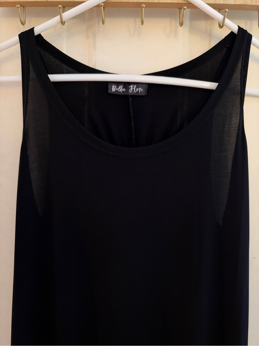 Bella Flore Black Scoop Neck Maxi Dress